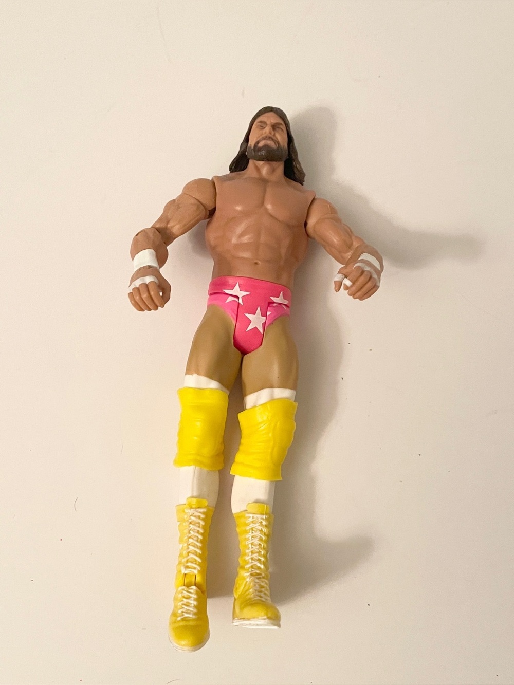 WWE Mattel Macho Man Randy Savage Action Figure 2011 Pink & Yellow
